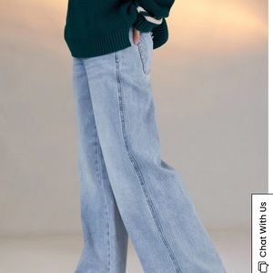 PacSun Light Blue High Waisted Baggy Jeans